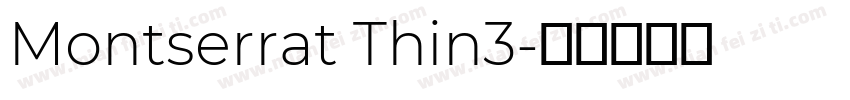 Montserrat Thin3字体转换